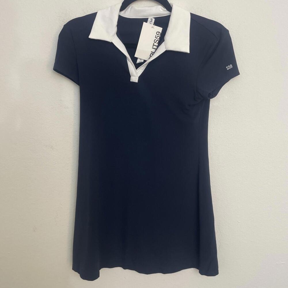 Splits59 Polo Airweight Mini Polo Dress Country Club Preppy size XS NWT $168msrp - Picture 3 of 7